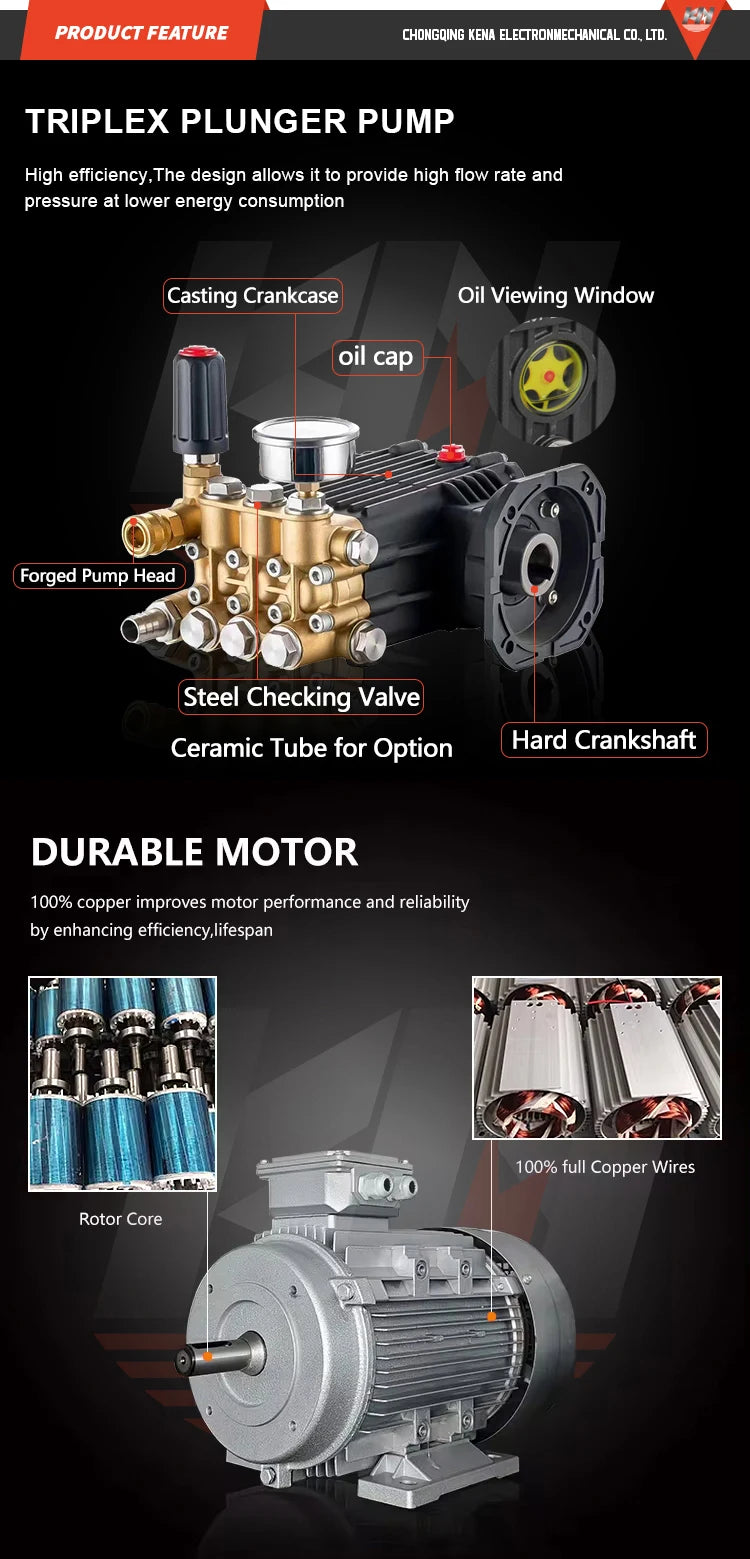 Commercial Car Wash 250bar 4000psi Machine/ Professional Car Cleaning 110V/220V Electric High Pressure Washing Machine