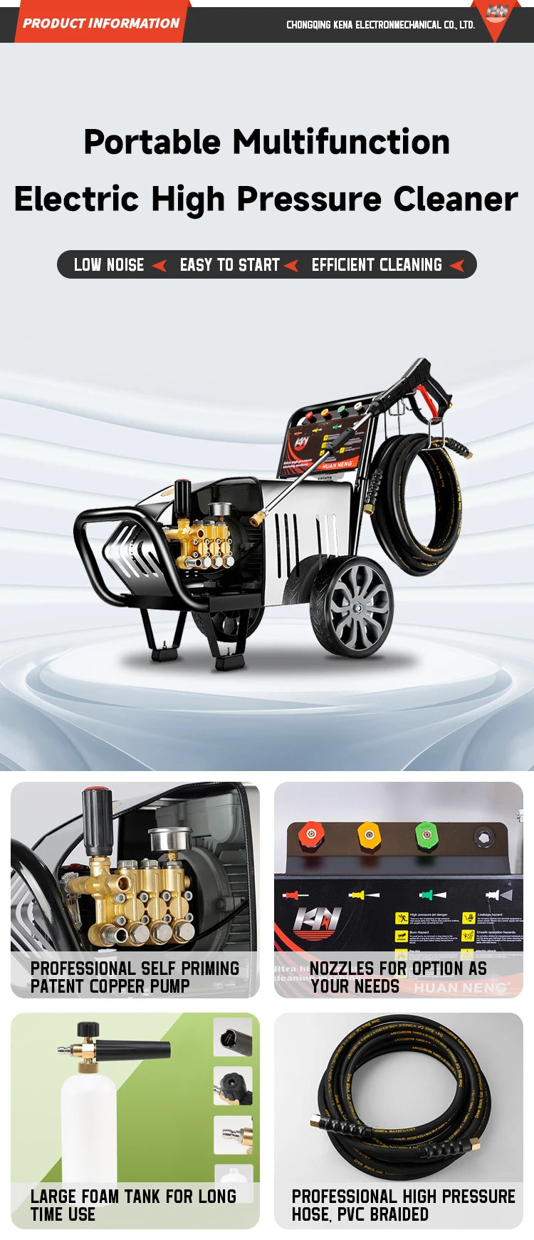 Commercial Car Wash 250bar 4000psi Machine/ Professional Car Cleaning 110V/220V Electric High Pressure Washing Machine