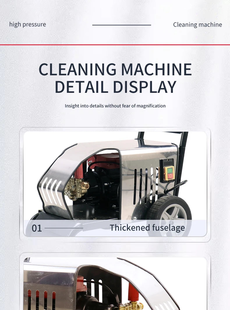China Electric Pressure Washer 120bar 220V Commercial Pressure Washer For Car Cleaning New