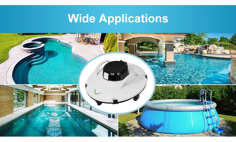 VADE Automatic Pool Robot Cleaner | Cordless Pool Maintenance | 80m² Coverage
