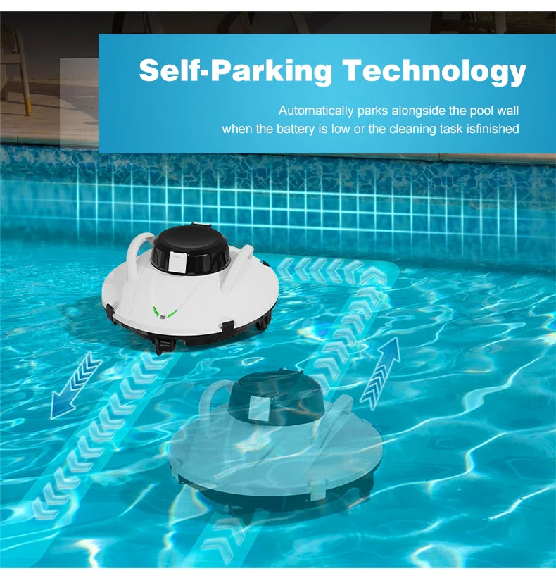 VADE Automatic Pool Robot Cleaner | Cordless Pool Maintenance | 80m² Coverage