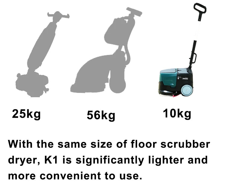 Best price CleanHorse electric mini automatic steering commercial floor scrubber polisher dryer