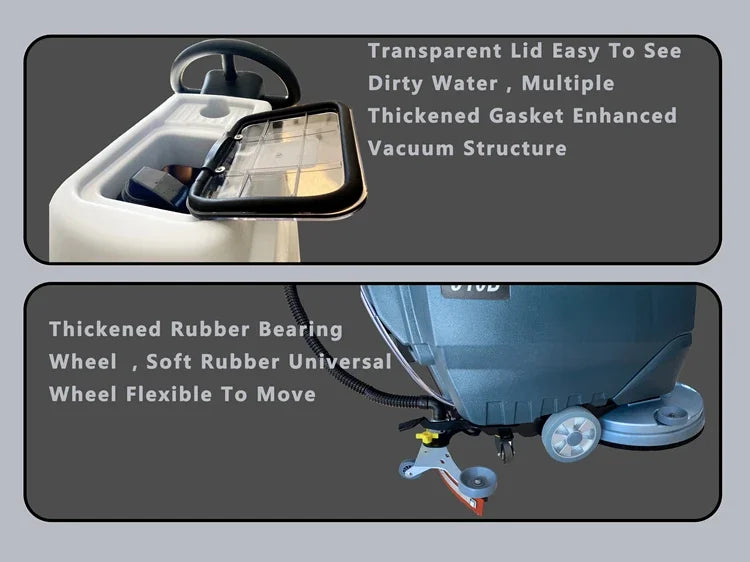 VADE Professional Floor Scrubber - Industrial Cleaning Machine