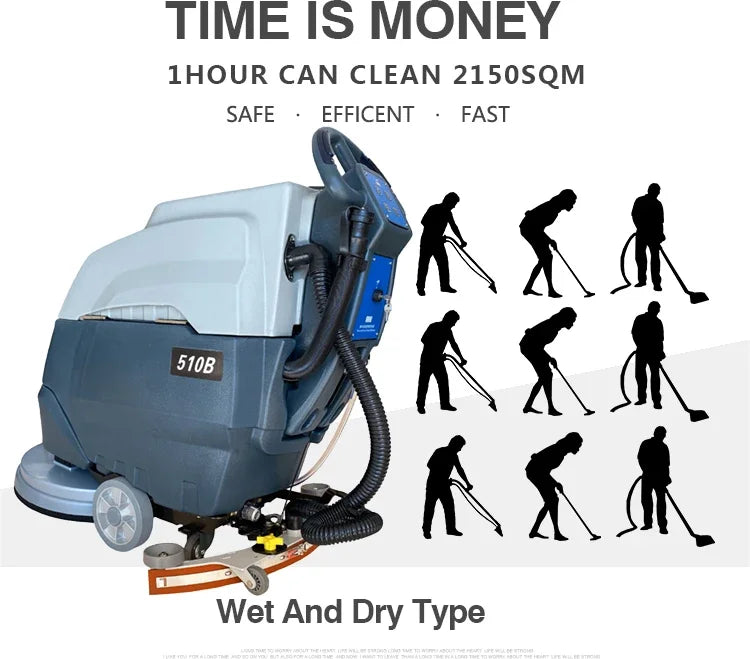 2150m² per hour cleaning efficiency demonstration"
- "VADE floor scrubber cleaning result comparison"
- "Before and after floor cleaning result"
- "Professional cleaning pattern demonstration"
