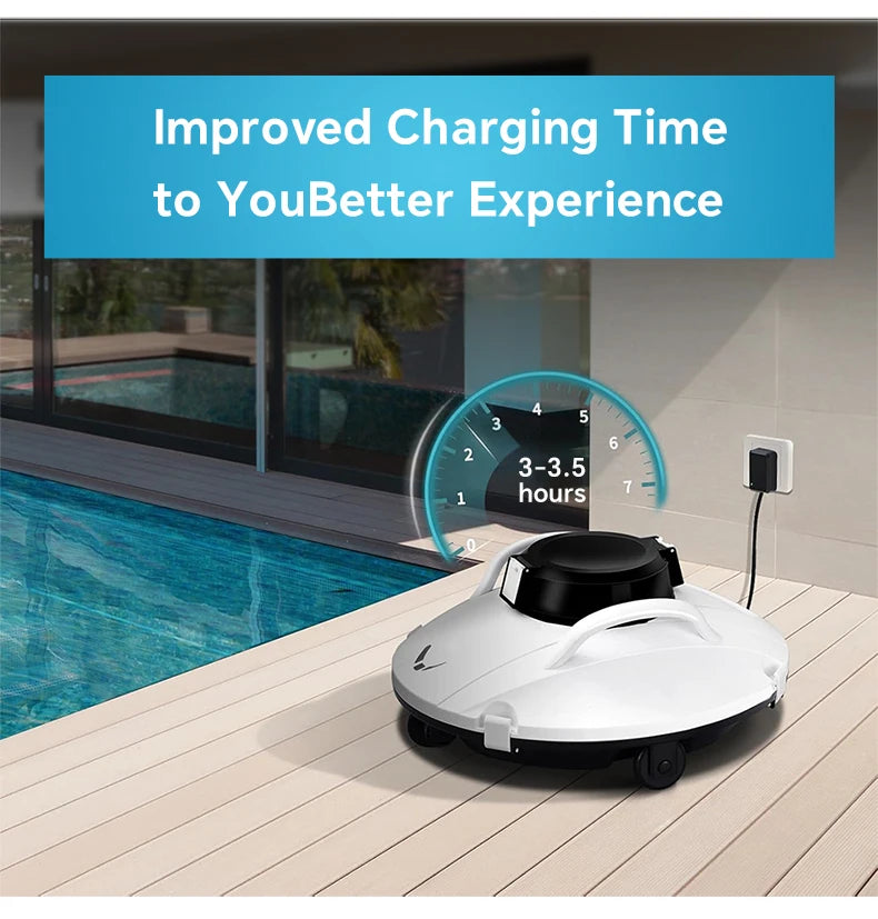 VADE Automatic Pool Robot Cleaner | Cordless Pool Maintenance | 80m² Coverage